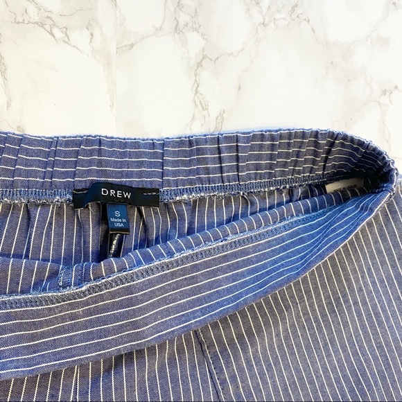 Anthropologie DREW Whitney Pant Striped Blue Small - Picture 5 of 11